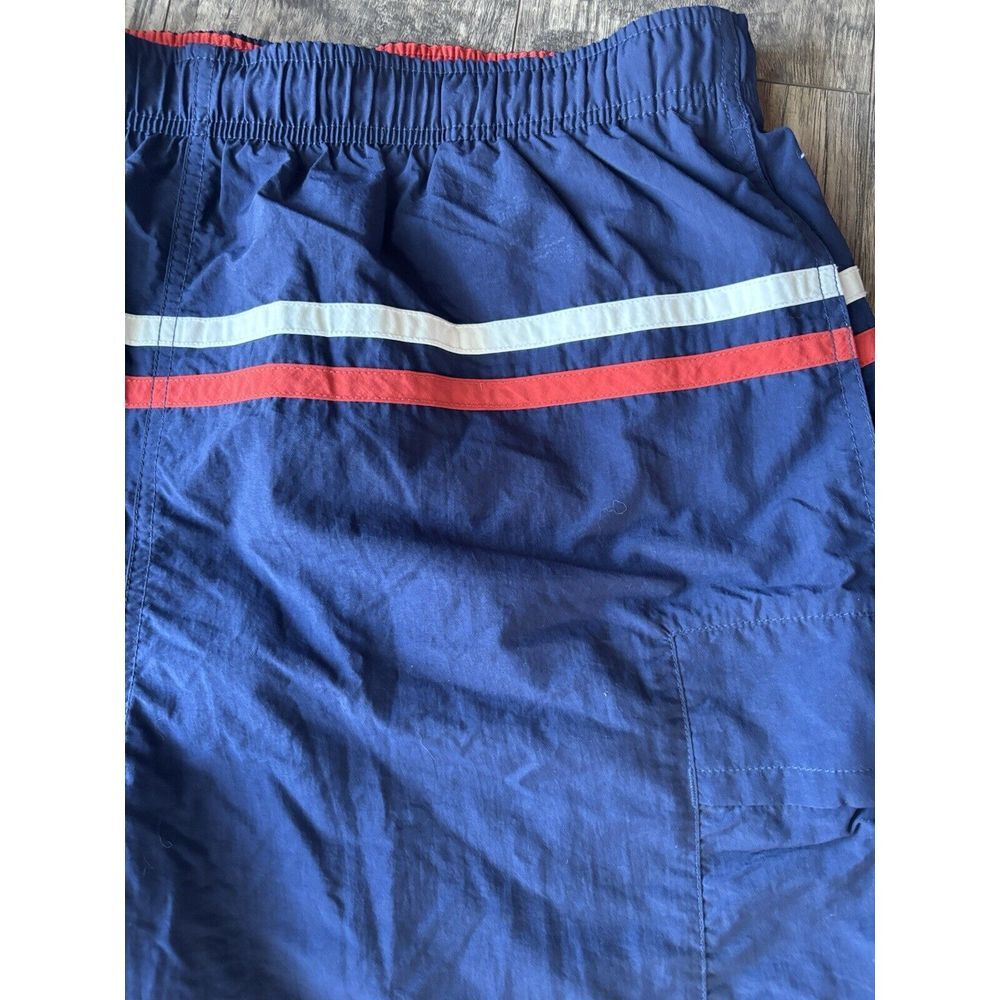 Men's L Large Nautica Competition Board Surf‎ Swim Shorts Blue / Orange Trunks - Picture 4 of 10